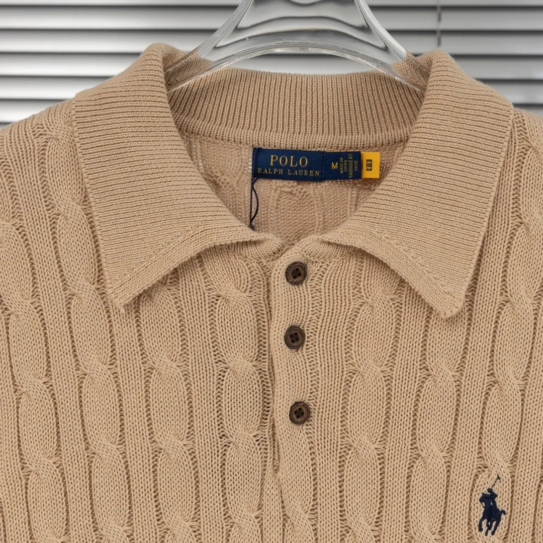 P300 top version (different currencies) You can scan the code to enter the official website Style: Ralph Lauren POLO Ralph Lauren small label embroidery knitted old money style lapel long-sleeved POLO Color: Picture color Size: S-XL Fabric: Pure cotton Accessories: Full set of customized accessories No gender distinction, same style for men and women
